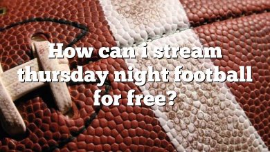 How can i stream thursday night football for free?