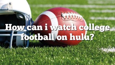 How can i watch college football on hulu?