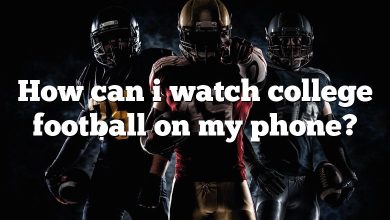 How can i watch college football on my phone?