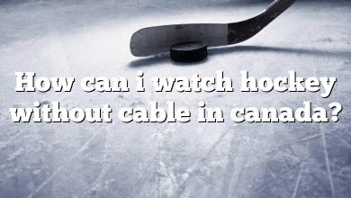 How can i watch hockey without cable in canada?