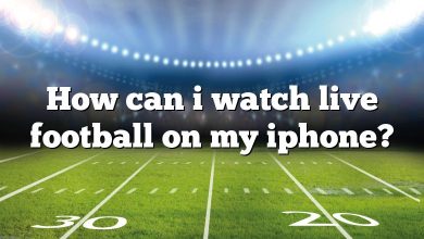 How can i watch live football on my iphone?