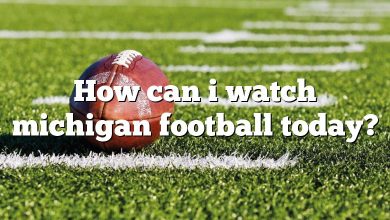 How can i watch michigan football today?