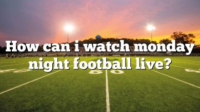 How can i watch monday night football live?