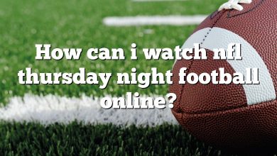 How can i watch nfl thursday night football online?