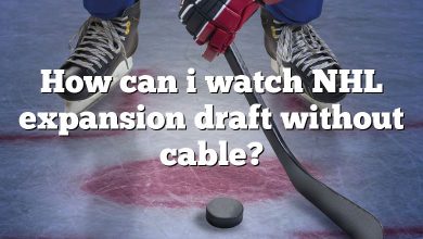 How can i watch NHL expansion draft without cable?