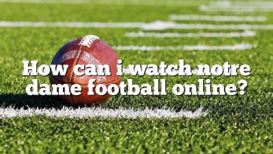 How can i watch notre dame football online?