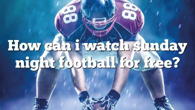 How can i watch sunday night football for free?