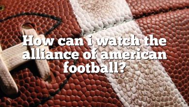 How can i watch the alliance of american football?