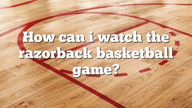 How can i watch the razorback basketball game?