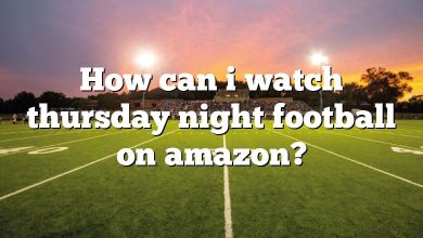 How can i watch thursday night football on amazon?