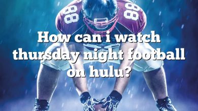 How can i watch thursday night football on hulu?