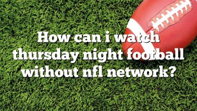 How can i watch thursday night football without nfl network?