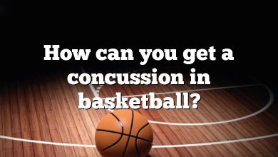 How can you get a concussion in basketball?