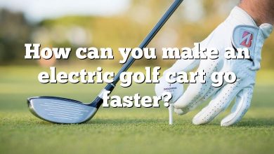 How can you make an electric golf cart go faster?