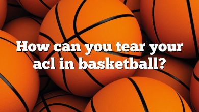 How can you tear your acl in basketball?