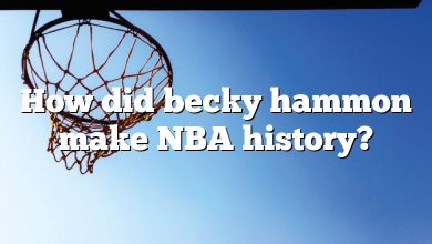 How did becky hammon make NBA history?