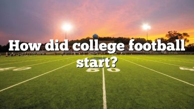 How did college football start?