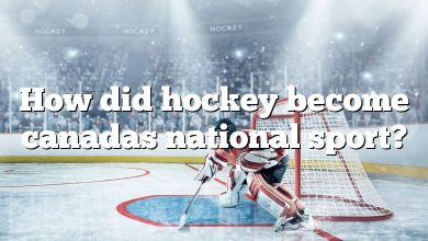 How did hockey become canadas national sport?