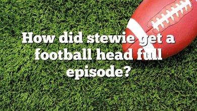 How did stewie get a football head full episode?