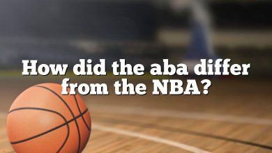 How did the aba differ from the NBA?