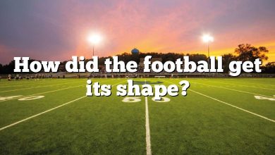 How did the football get its shape?