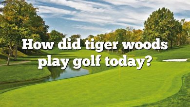 How did tiger woods play golf today?