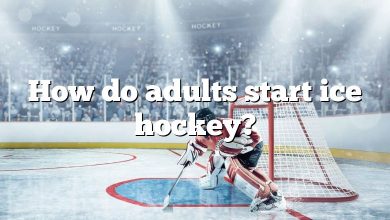 How do adults start ice hockey?