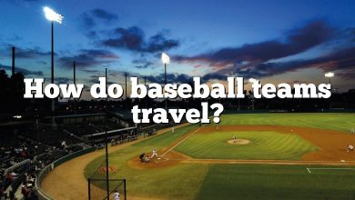How do baseball teams travel?