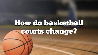 How do basketball courts change?