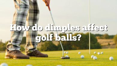 How do dimples affect golf balls?