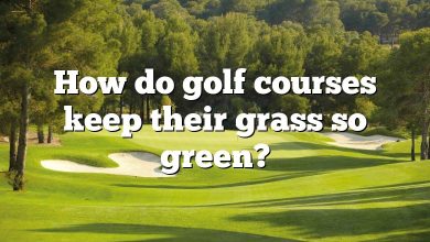 How do golf courses keep their grass so green?