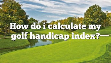 How do i calculate my golf handicap index?