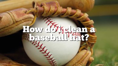 How do i clean a baseball hat?