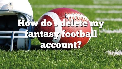How do i delete my fantasy football account?