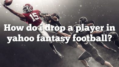 How do i drop a player in yahoo fantasy football?