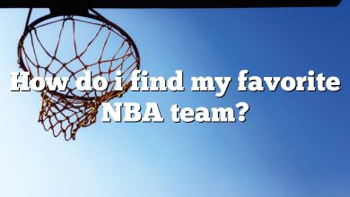 How do i find my favorite NBA team?