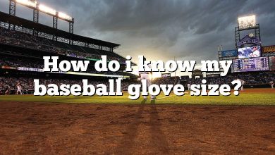 How do i know my baseball glove size?