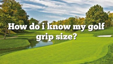 How do i know my golf grip size?