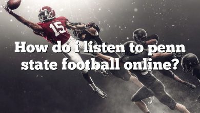 How do i listen to penn state football online?