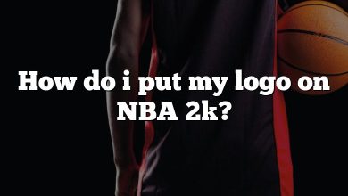 How do i put my logo on NBA 2k?