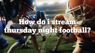 How do i stream thursday night football?