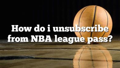 How do i unsubscribe from NBA league pass?