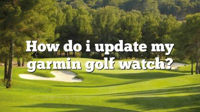 How do i update my garmin golf watch?