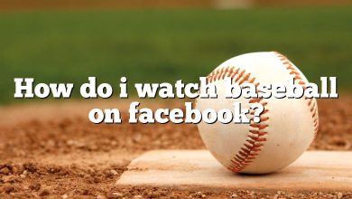 How do i watch baseball on facebook?