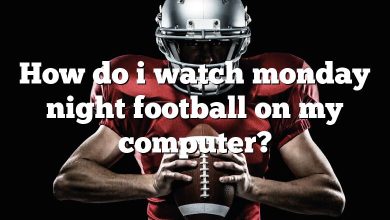 How do i watch monday night football on my computer?