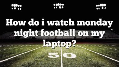 How do i watch monday night football on my laptop?