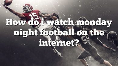 How do i watch monday night football on the internet?