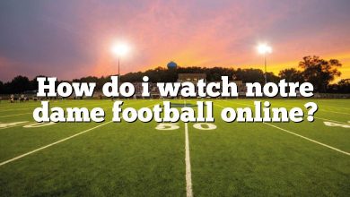 How do i watch notre dame football online?