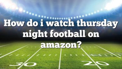 How do i watch thursday night football on amazon?