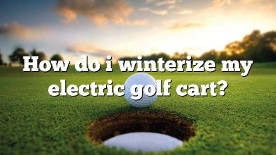 How do i winterize my electric golf cart?